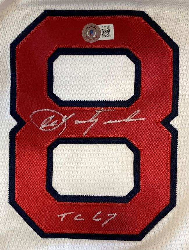 Carl Yastrzemski Signed Boston Red Sox Majestic Replica